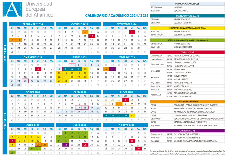 Calendário Acadêmico 2024/2025