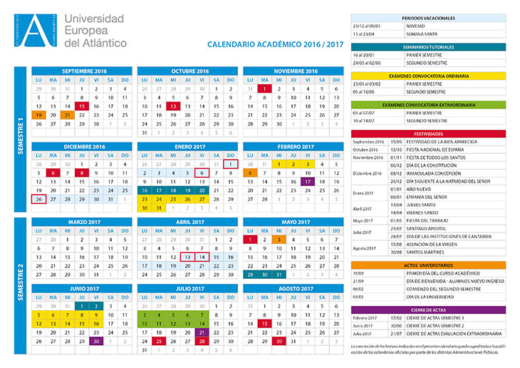 Academic Calendar